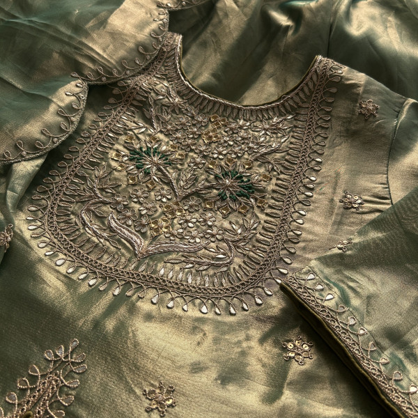 Green Tissue Indo-Western