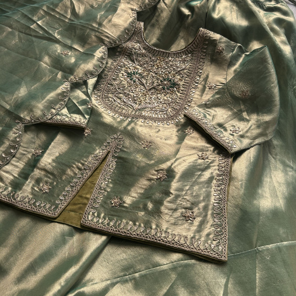 Green Tissue Indo-Western