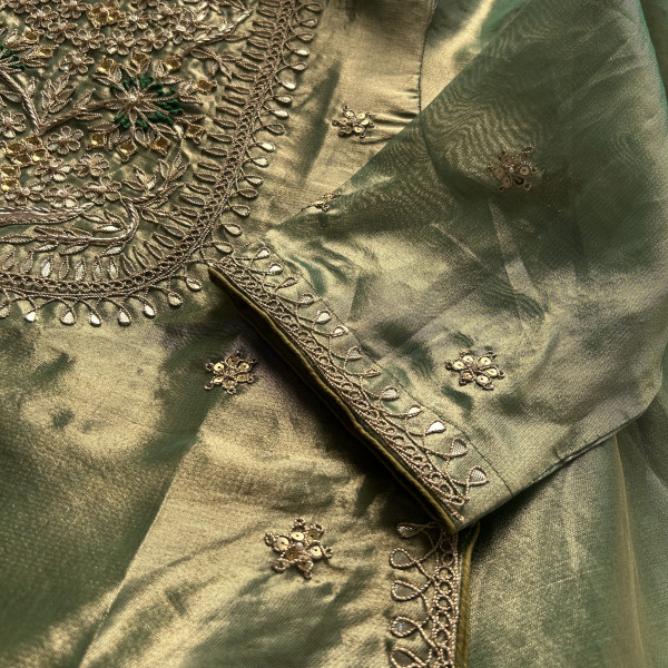 Green Tissue Indo-Western