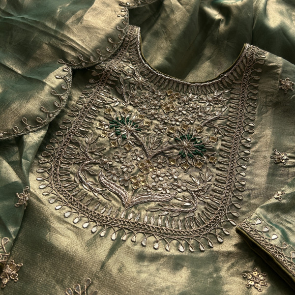 Green Tissue Indo-Western