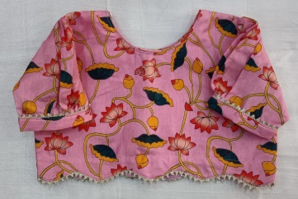 PINK MULTI PRINT TOP SKIRT AND DUPPTTA  KIDS SET