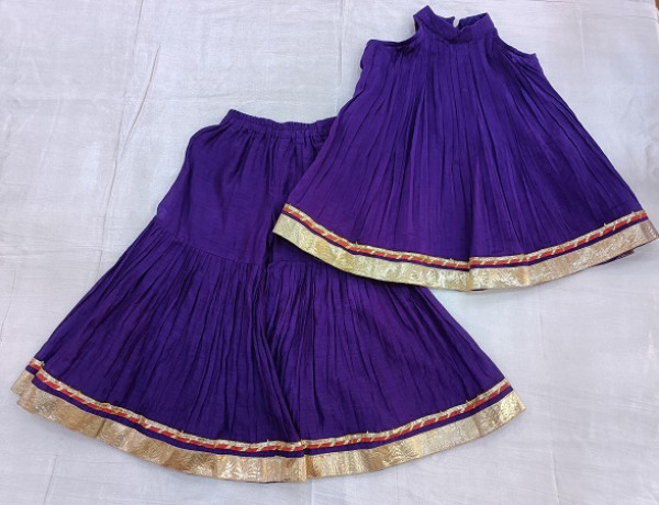 HALTER NECK TOP AND SHARARA KIDS SET