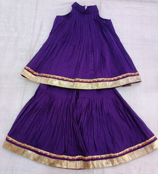 HALTER NECK TOP AND SHARARA KIDS SET