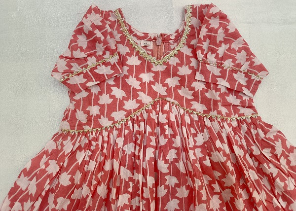 COTTON GOTA FROCK KIDS SET