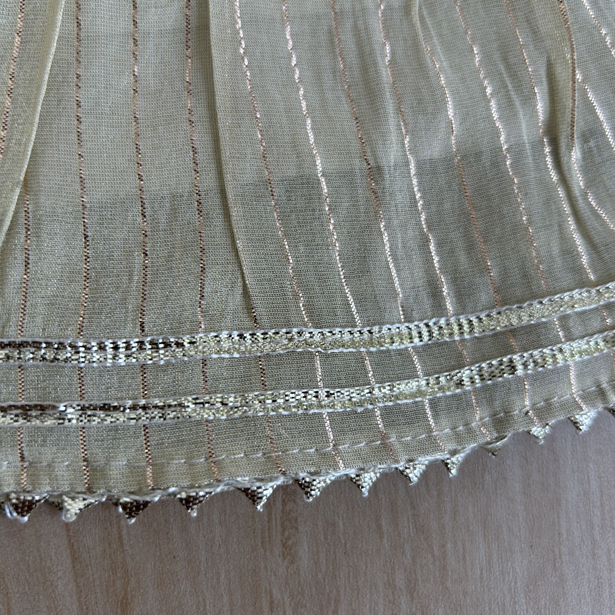 Striped Tissue Kurta  Sharara Set