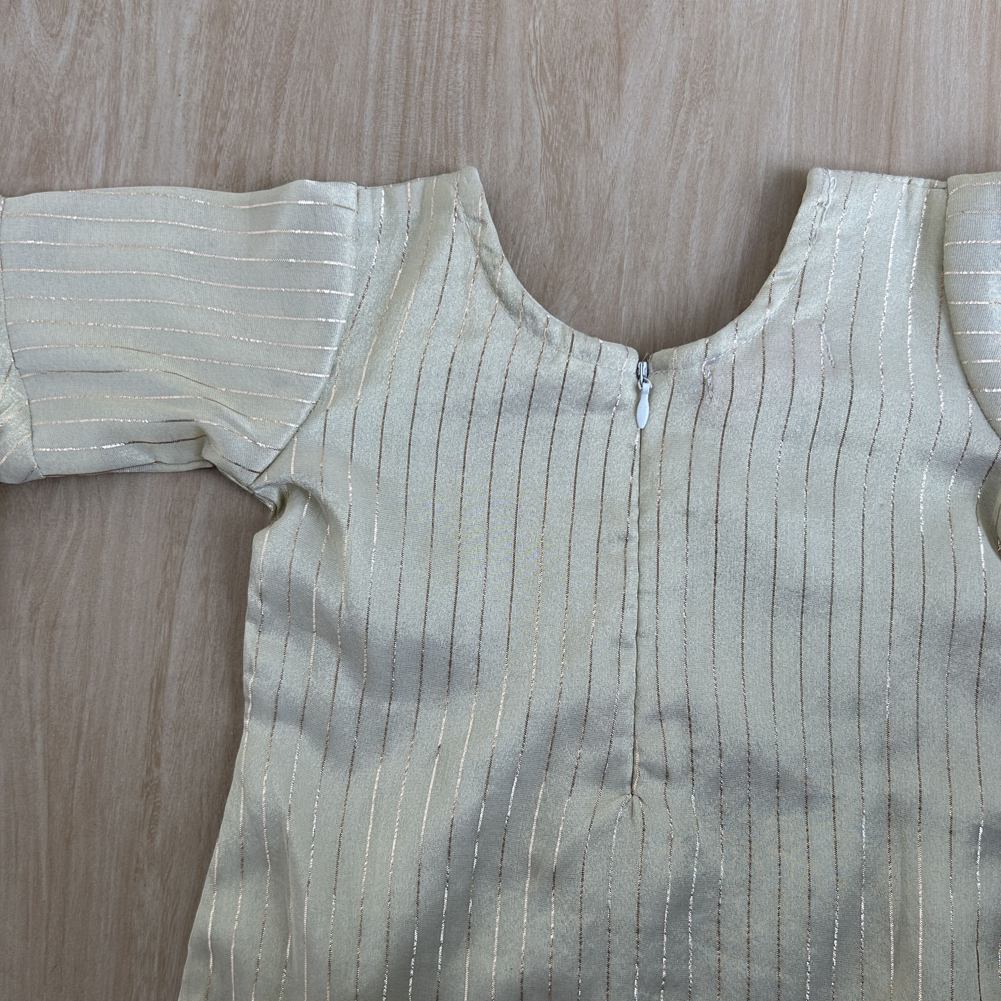 Striped Tissue Kurta  Sharara Set