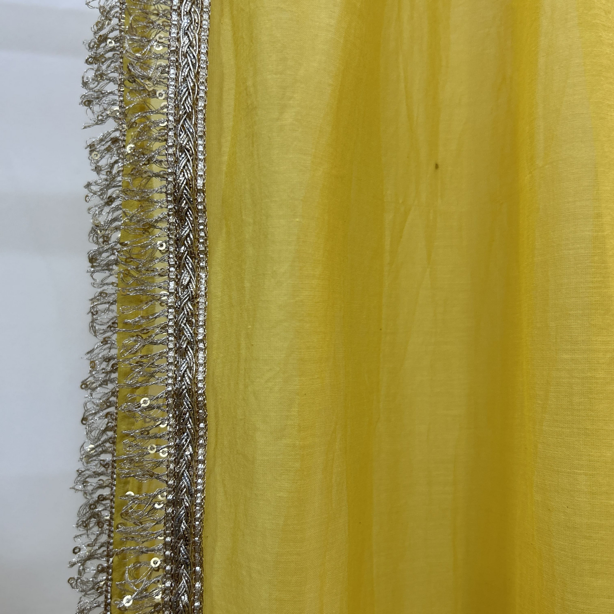 Bright Yellow Hand-Embroidered Gota Patti Suit Set