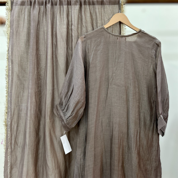 Grey Mul Chanderi Gotapatti Suit Set