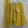 Yellow Sequin Embroidered Indo Western