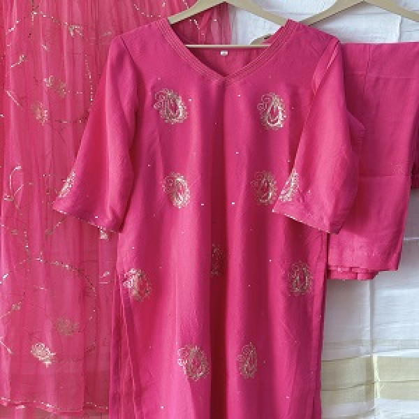 FUSCIA PINK RAJPUTI SUIT SET