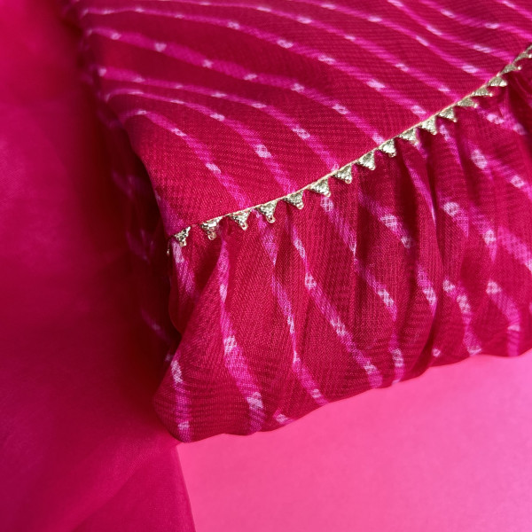 Magenta Pink Kota Doriya Suit Set