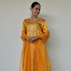 Golden Yellow Gajji Silk Suit Set