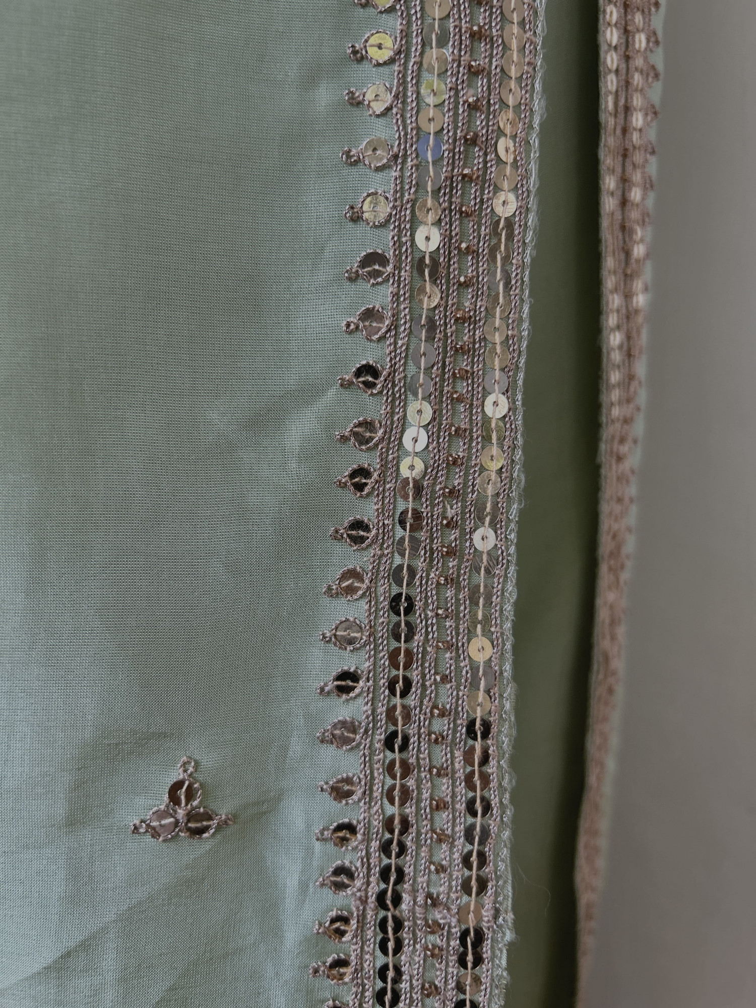Mint Green Draped Gown