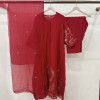Red Mul Chanderi Suit Set