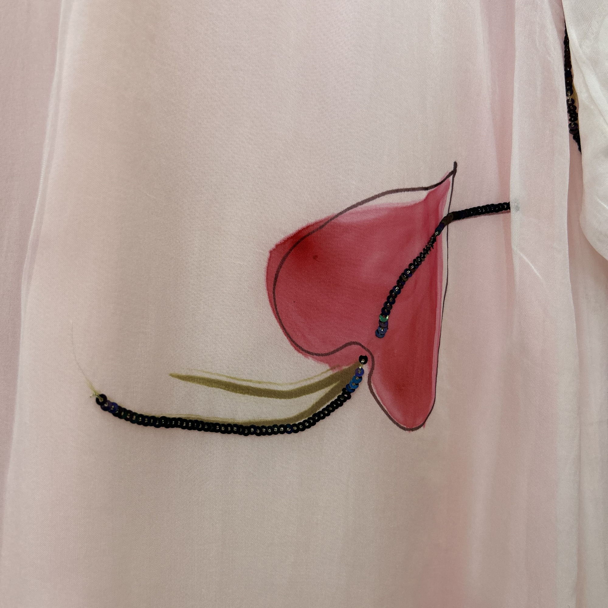 Pink Hand Painted Suit