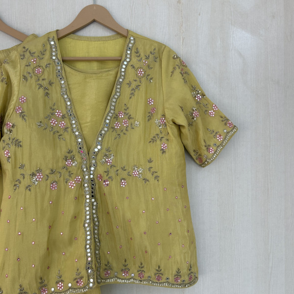 Lime Green Indo-Western Outfit