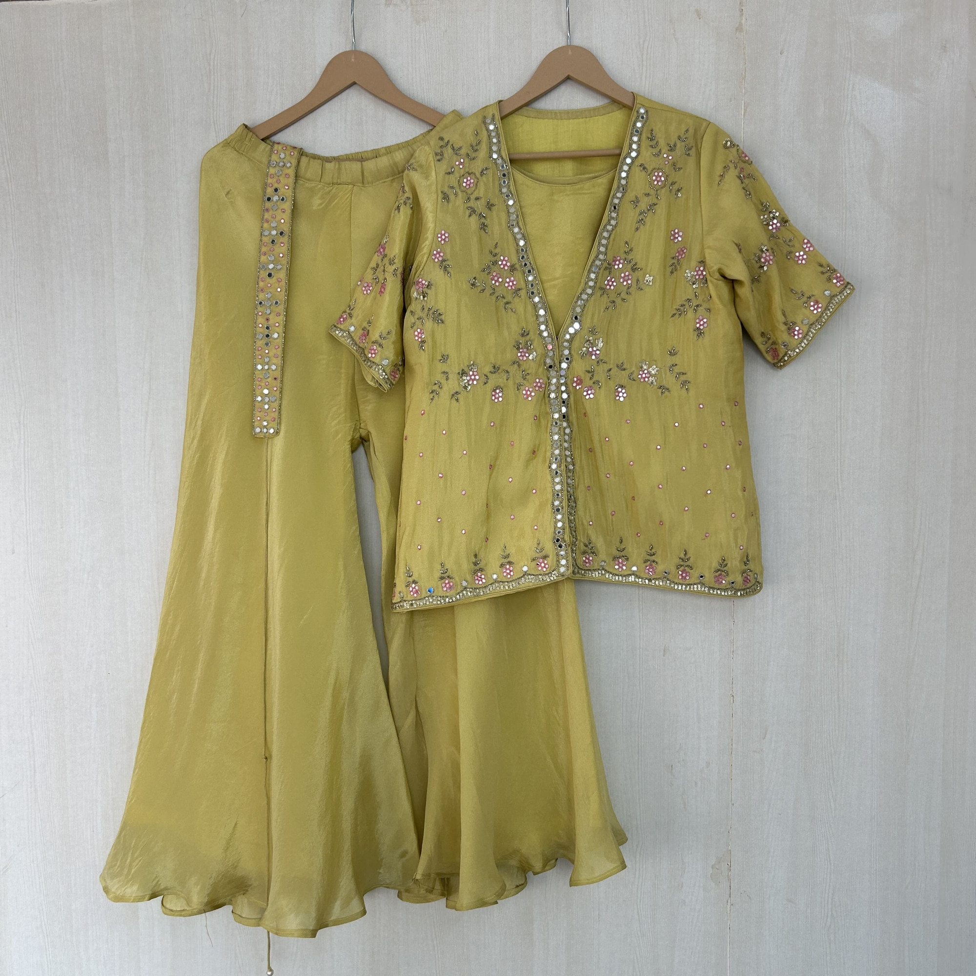 Lime Green Indo-Western Outfit