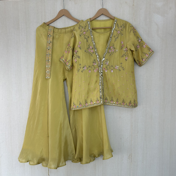 Lime Green Indo-Western Outfit