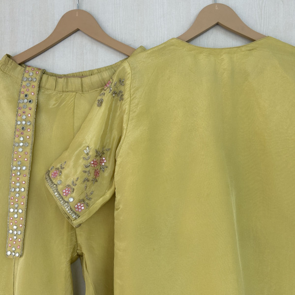 Lime Green Indo-Western Outfit