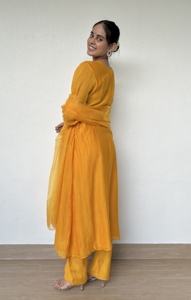 Deep Mango Yellow Suit Set