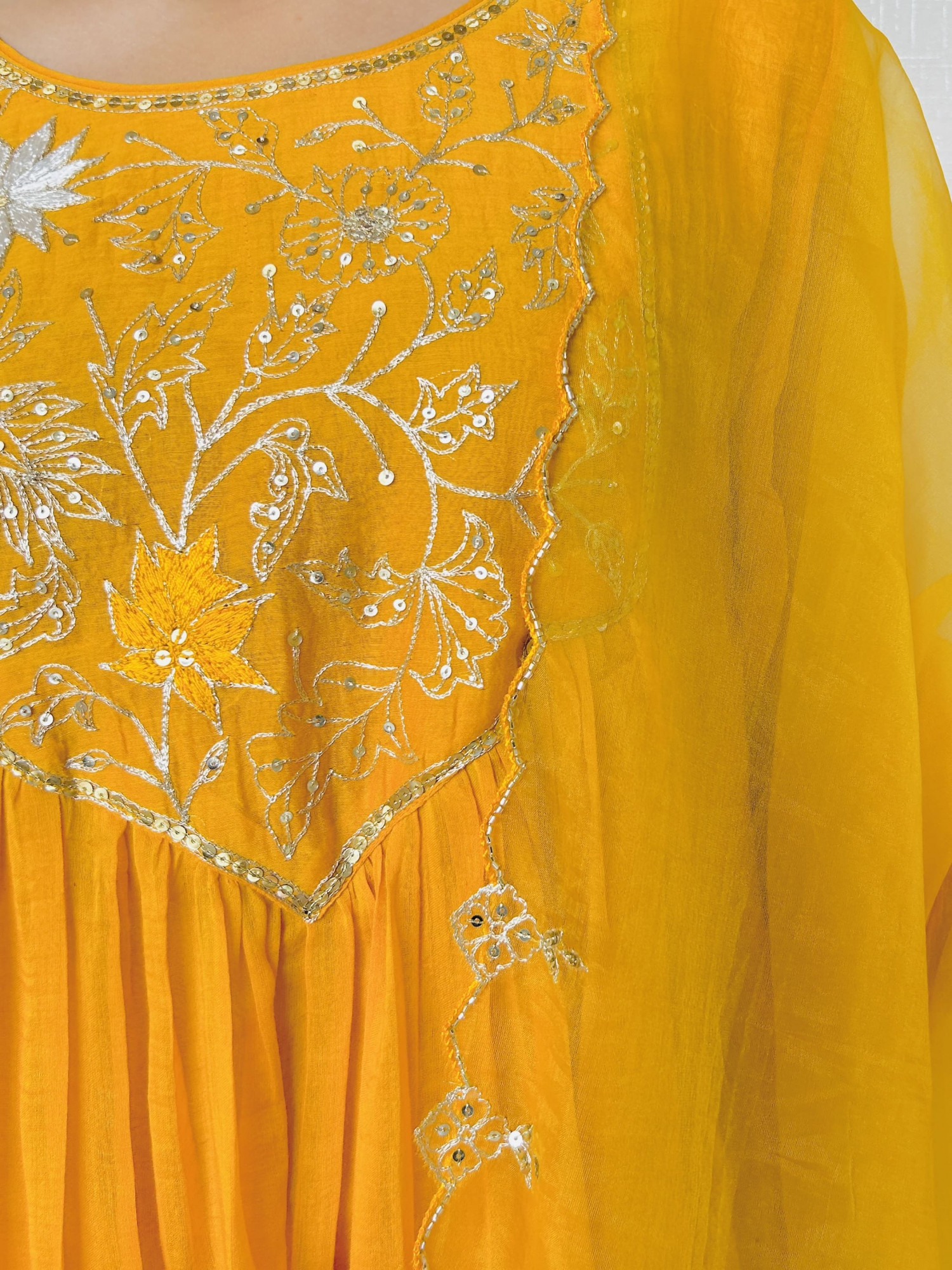 Deep Mango Yellow Suit Set