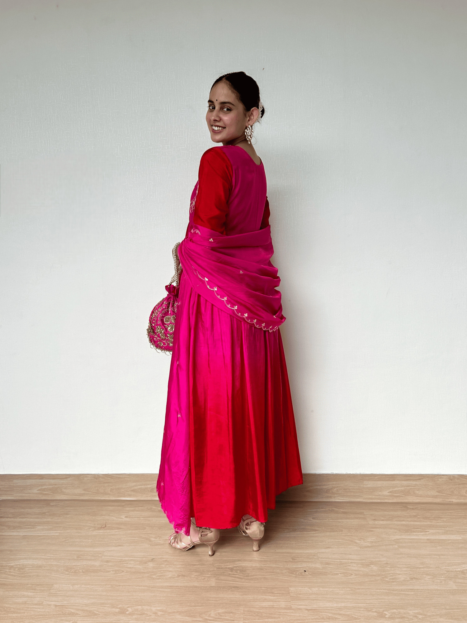 Ombre Shaded Hand-embroidered Suit Set