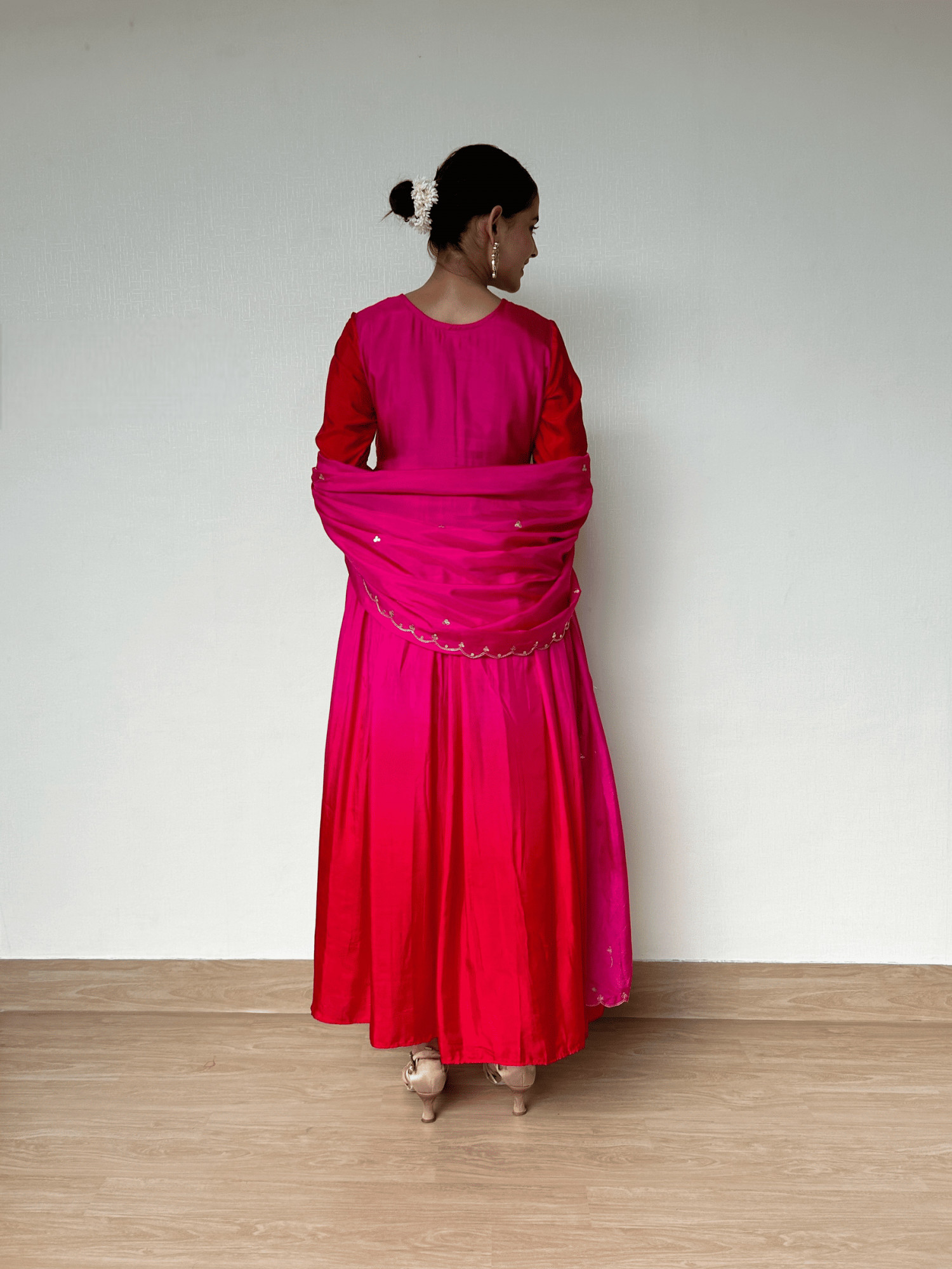 Ombre Shaded Hand-embroidered Suit Set