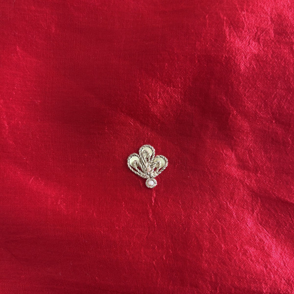 Magenta Red Leheriya Tussar Silk Saree