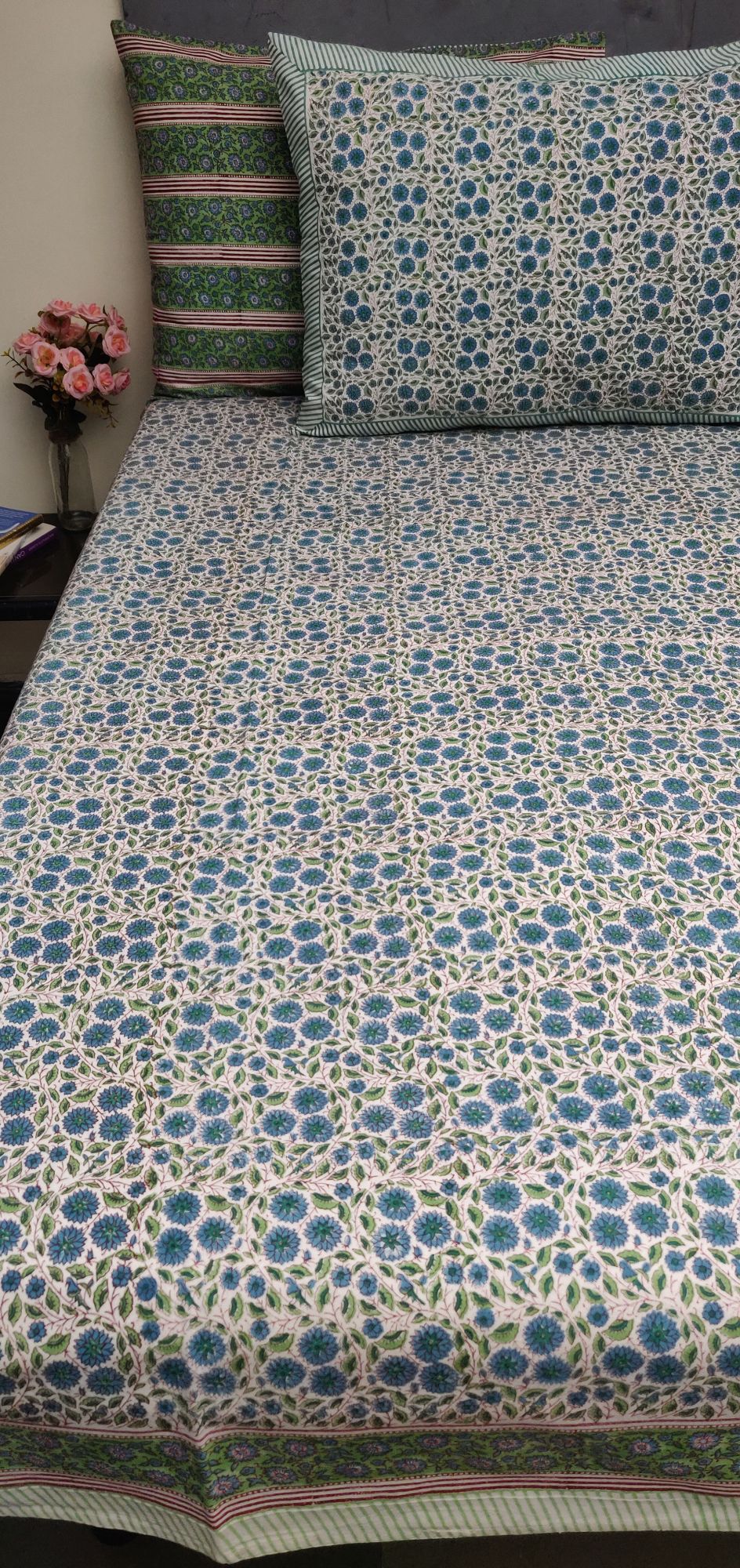 Double Bedsheet Handblock BHD209