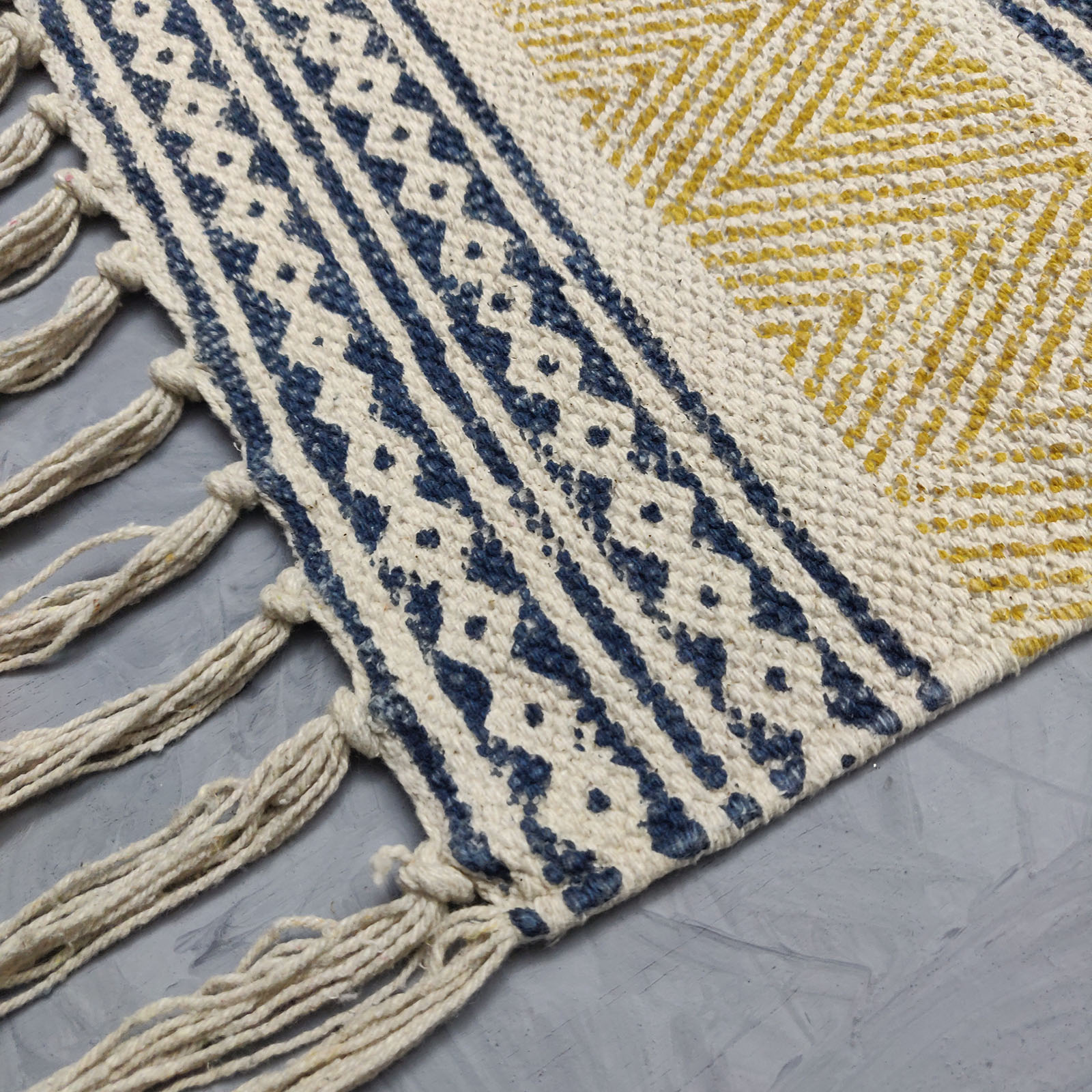 Handblock Printed CapetDhurrie H46C11