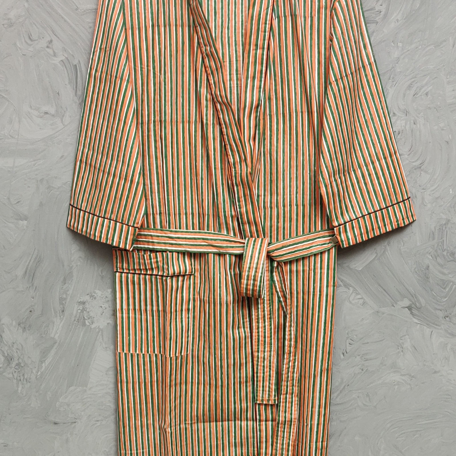 Handblock Housecoat Cotton Robe HCCR149