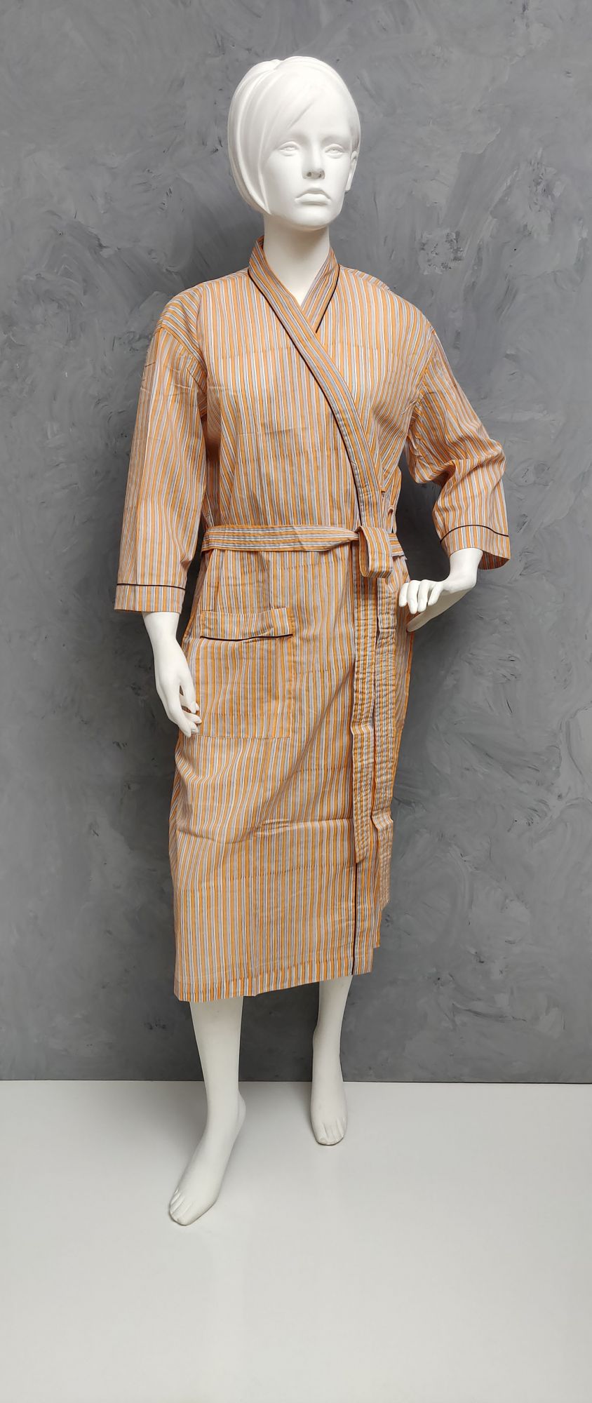 Handblock Housecoat Cotton Robe HCCR157