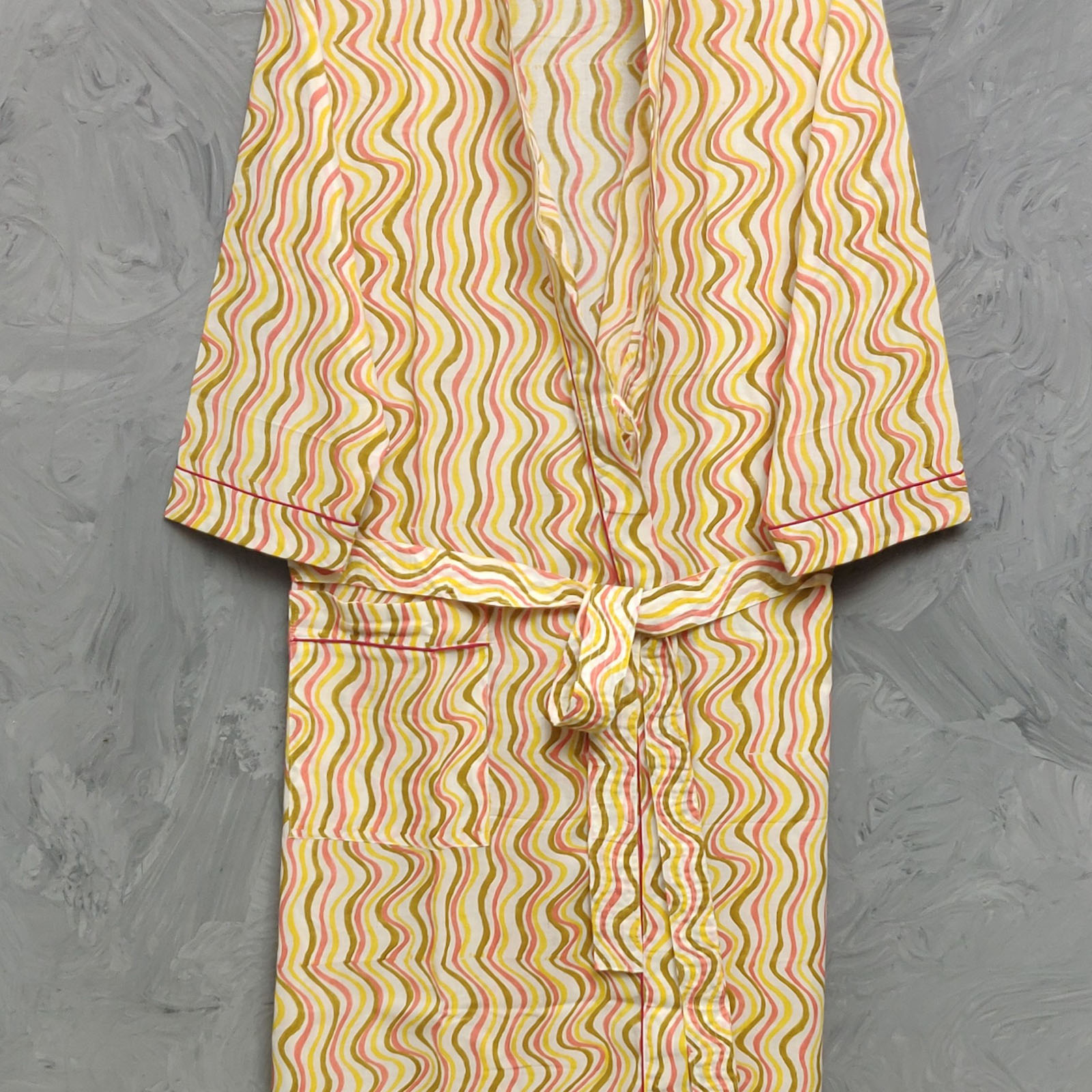 Handblock Housecoat Cotton Robe HCCR162