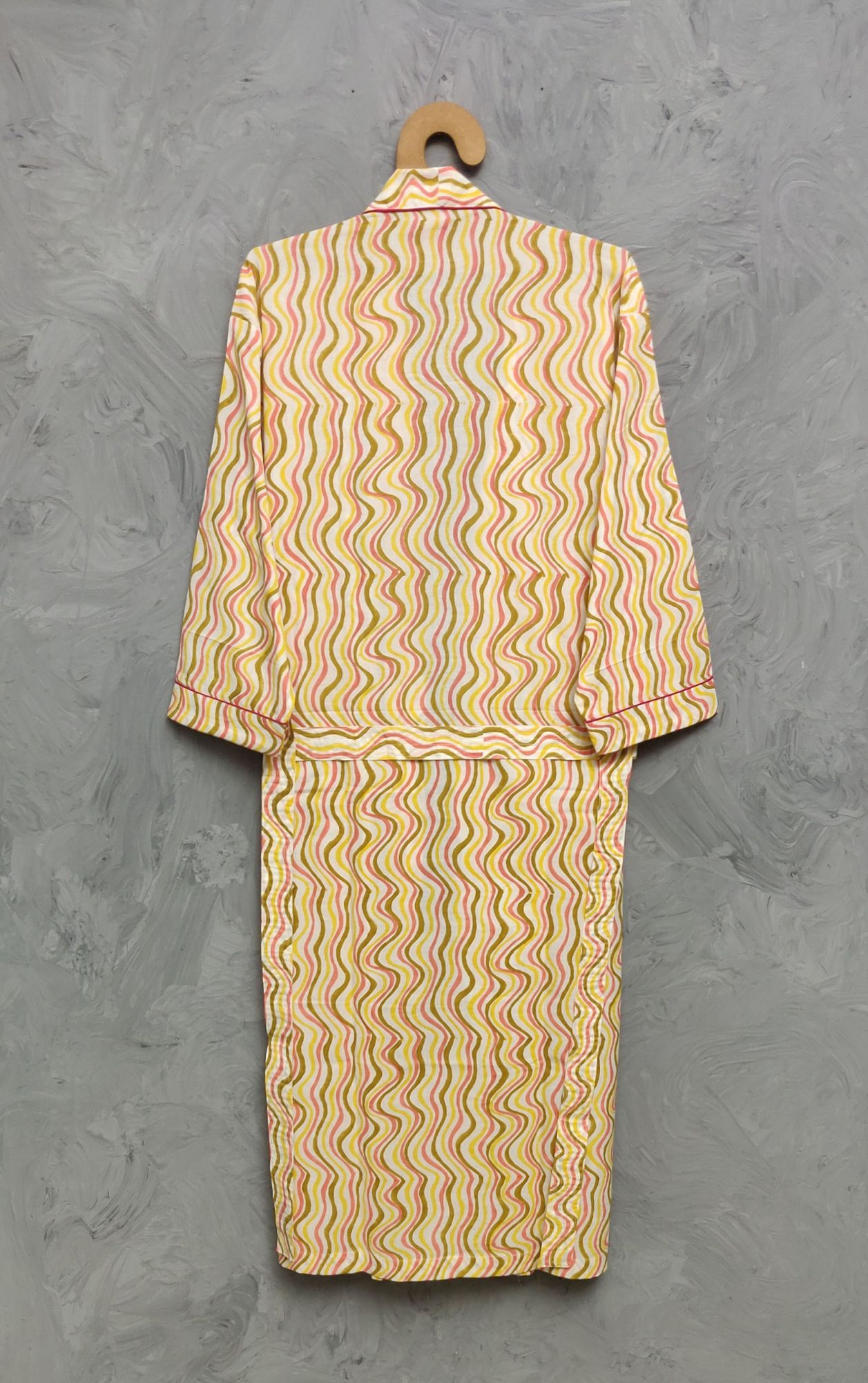 Handblock Housecoat Cotton Robe HCCR162