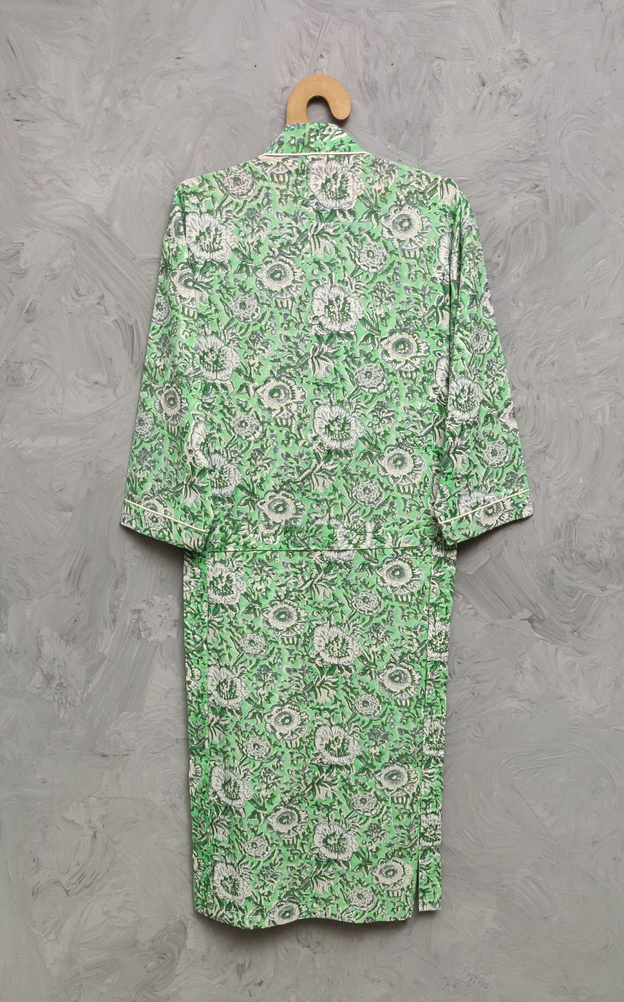 Handblock Housecoat Cotton Robe HCCR163