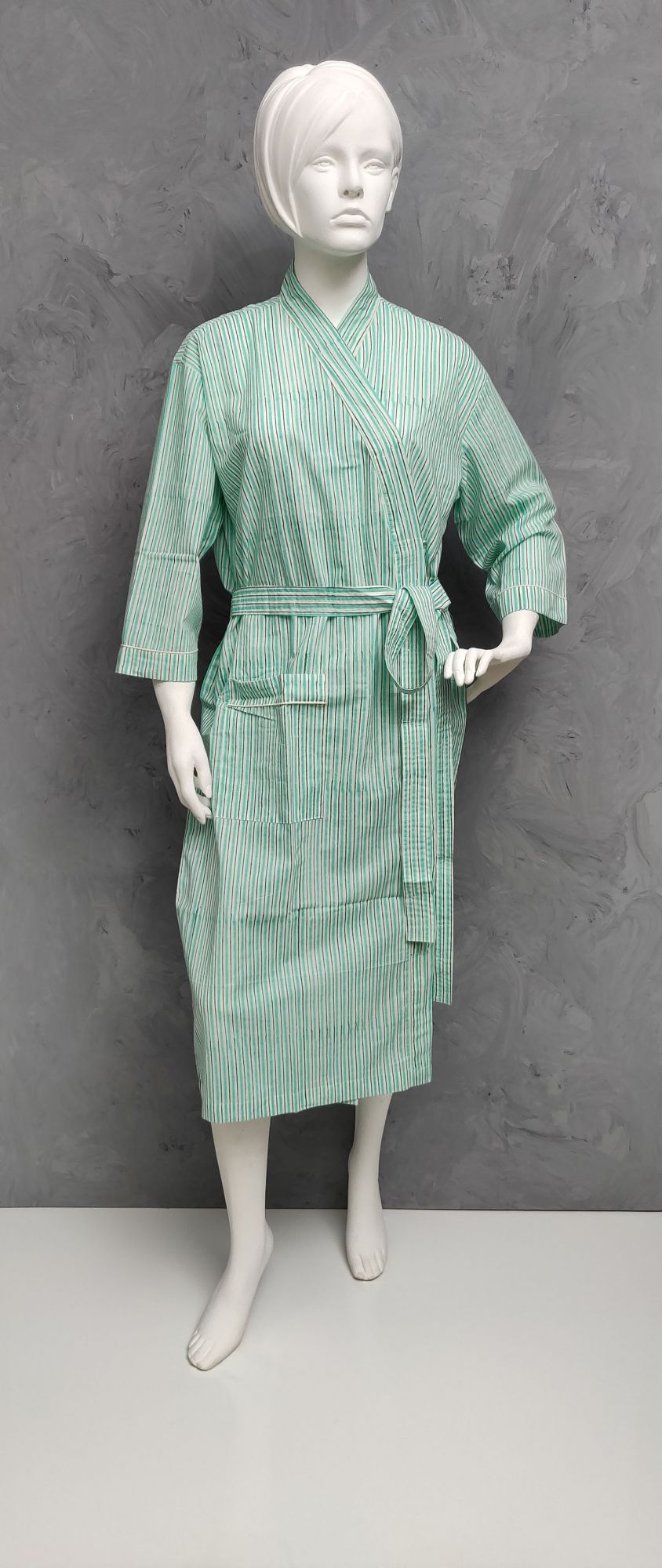 Handblock Housecoat Cotton Robe HCCR165