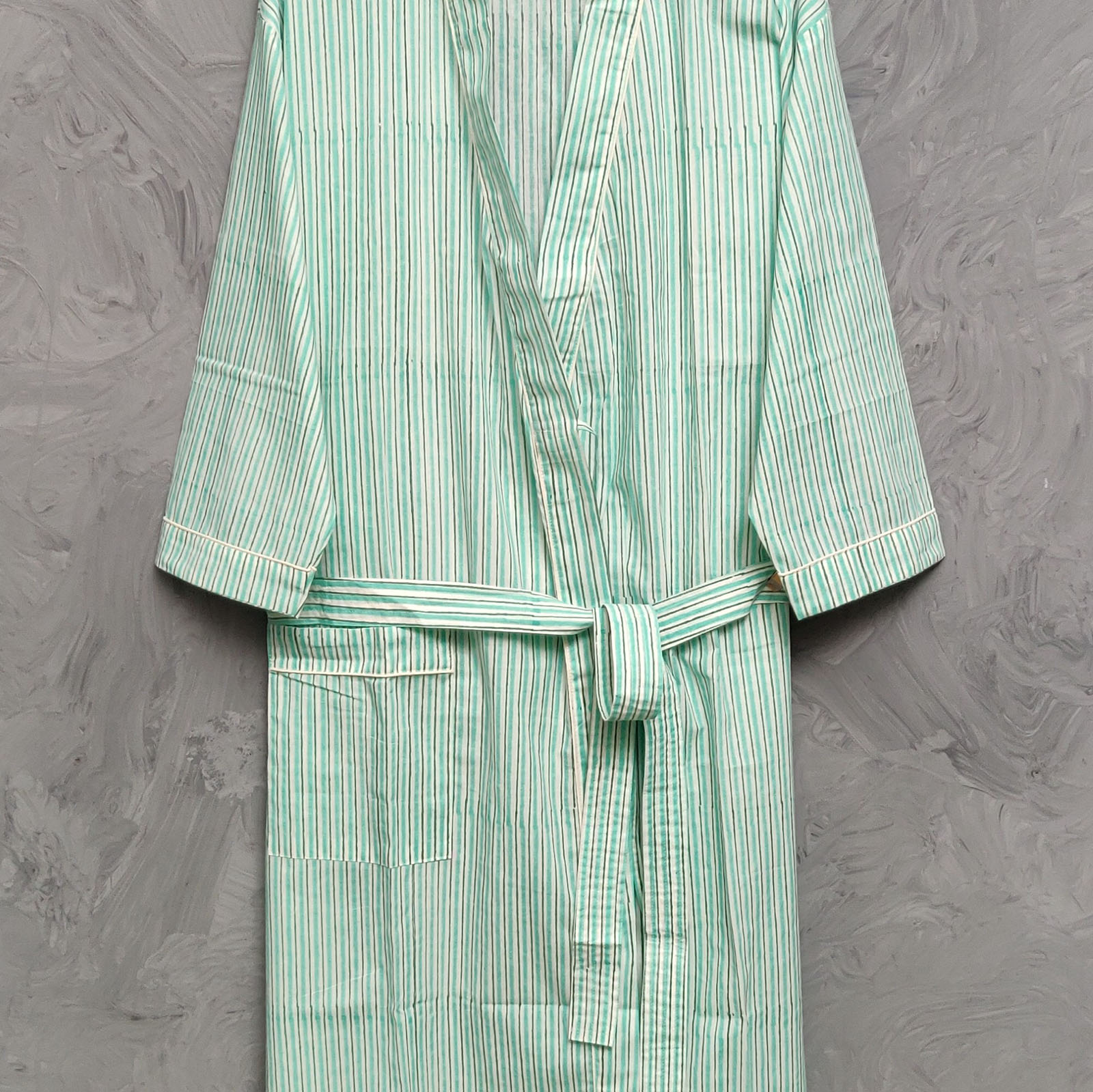 Handblock Housecoat Cotton Robe HCCR165