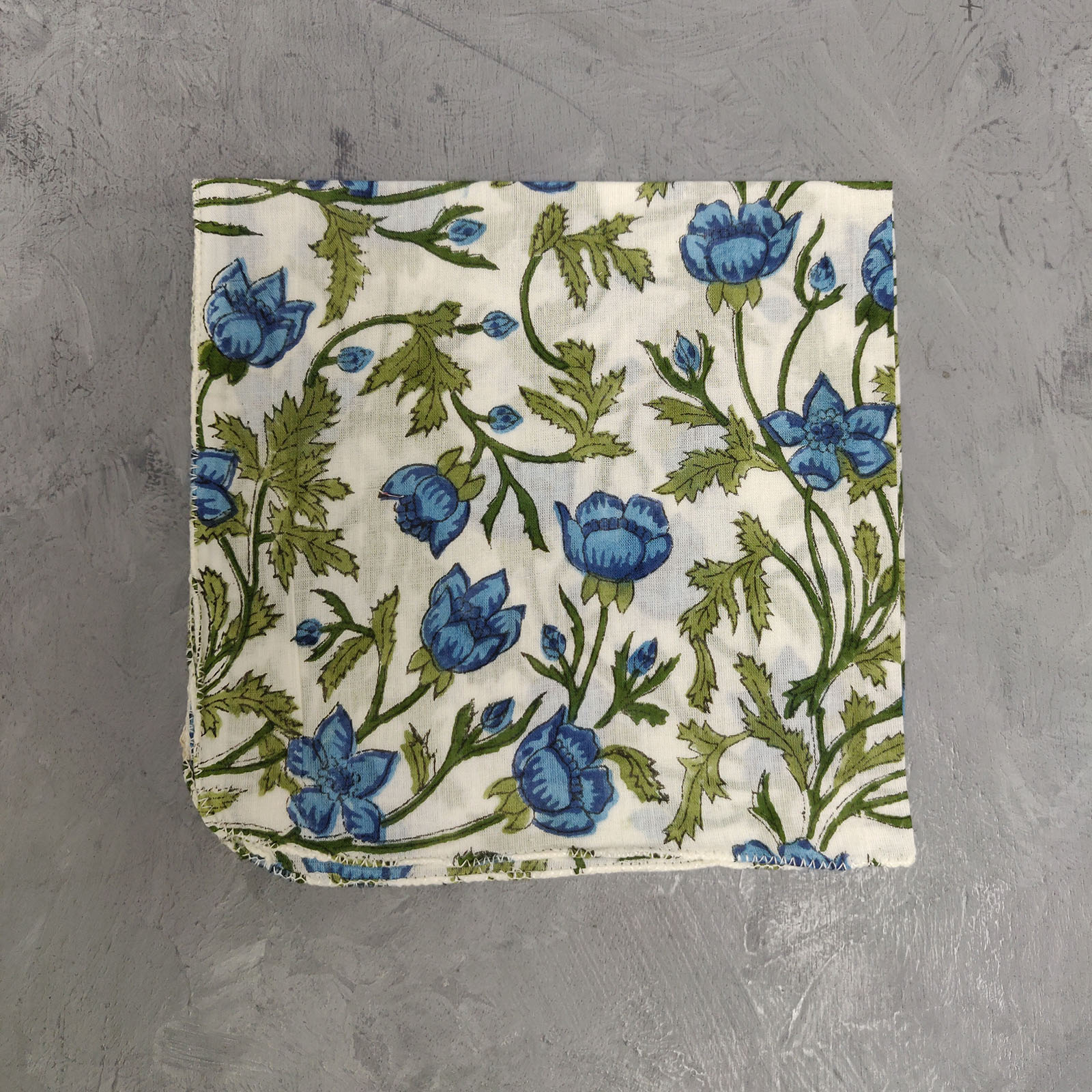 Handblock printed Handkerchief  Napkins WHH465