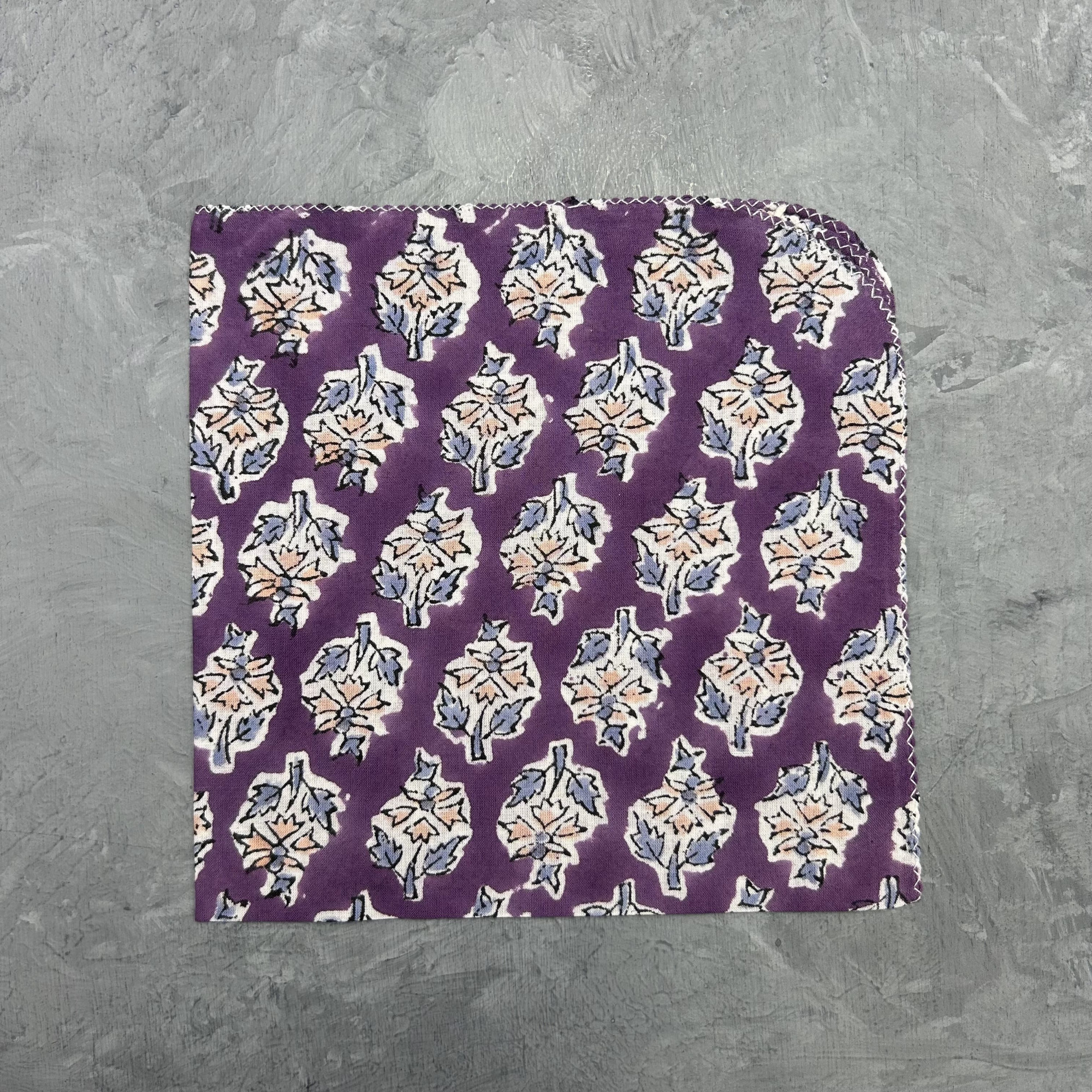 Handblock printed Handkerchief  Napkins WHH869
