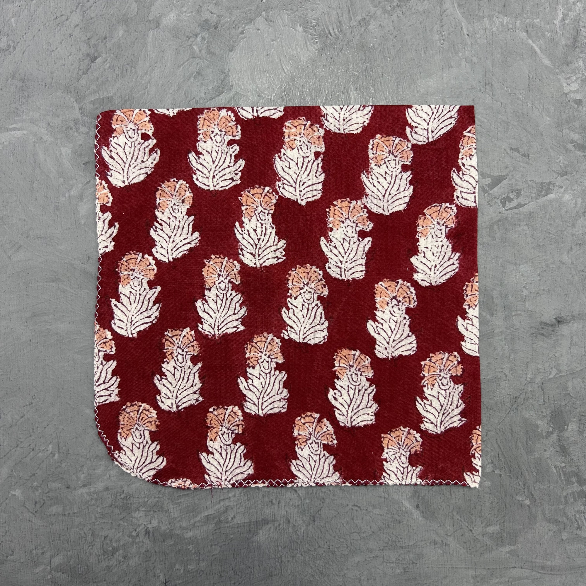 Handblock printed Handkerchief  Napkins WHH871