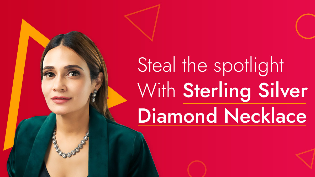 Steal the Spotlight with Sterling Silver Diamond Necklace