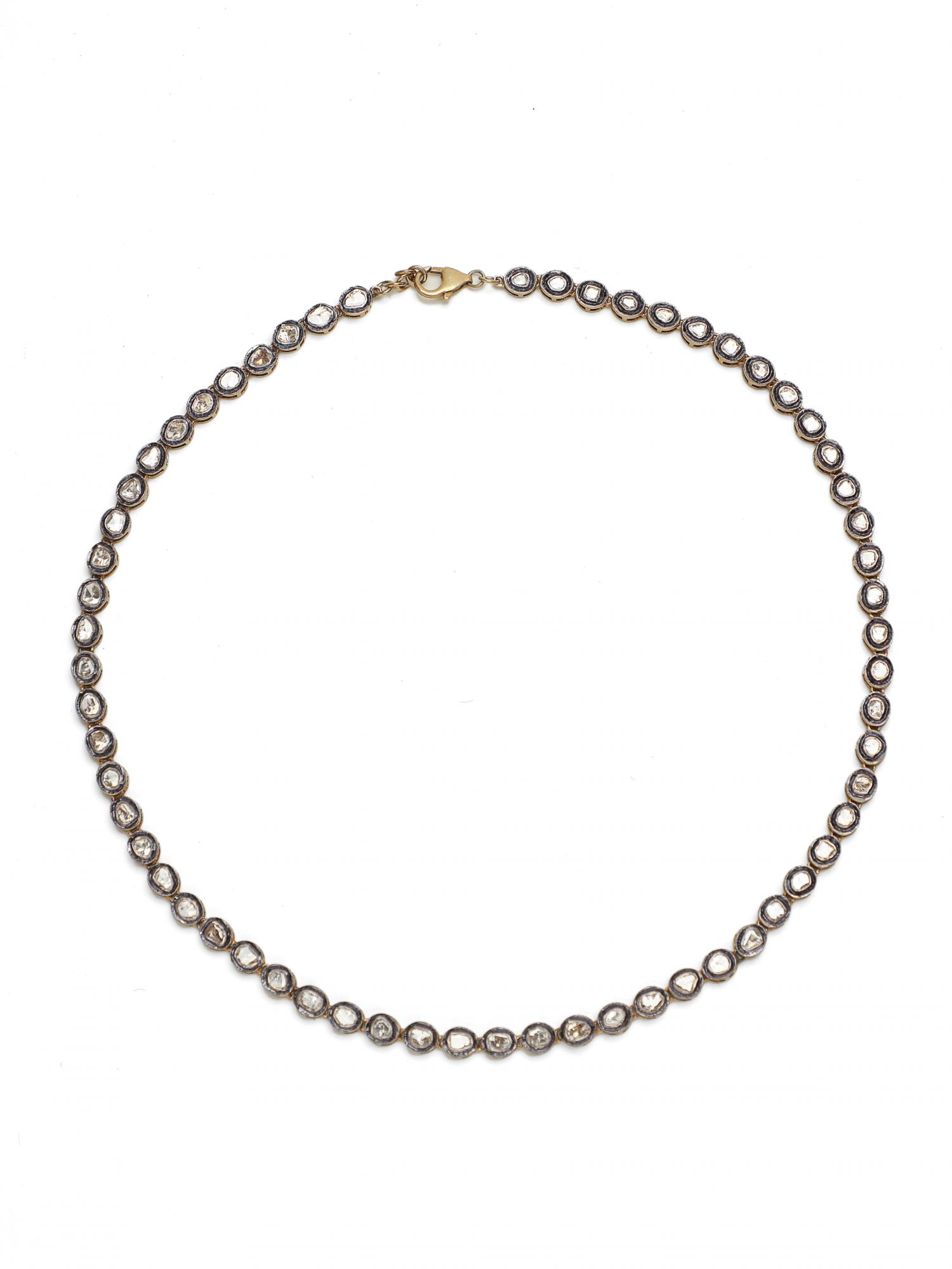 Vintage Intention Sterling Silver Diamond Necklace