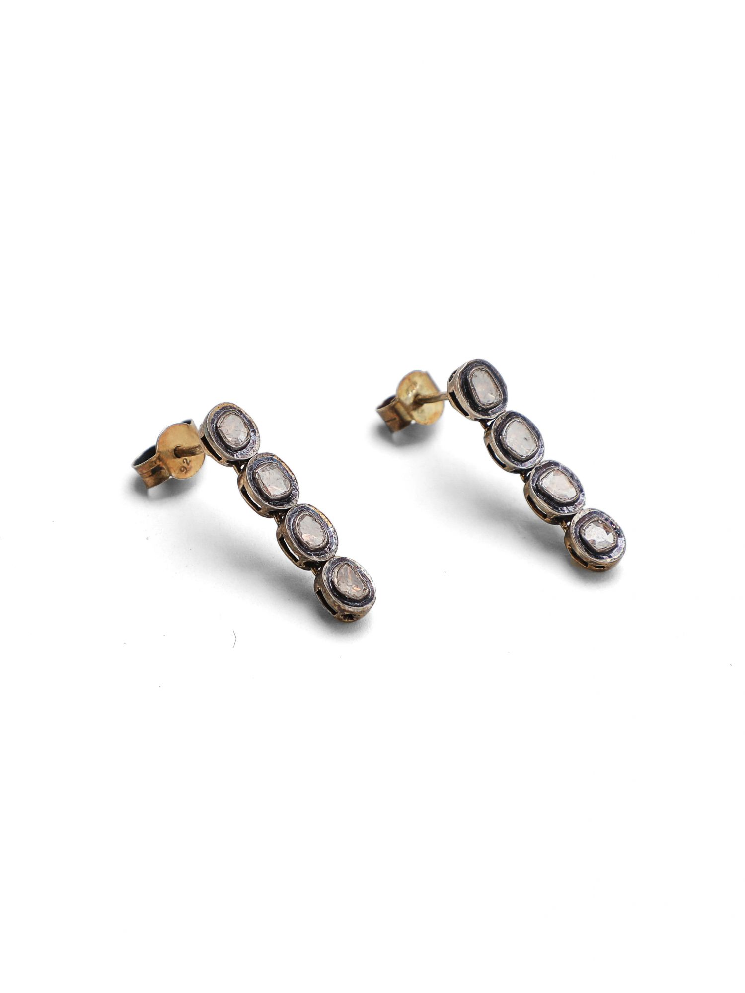 Vintage Intention Sterling Silver Diamond Necklace