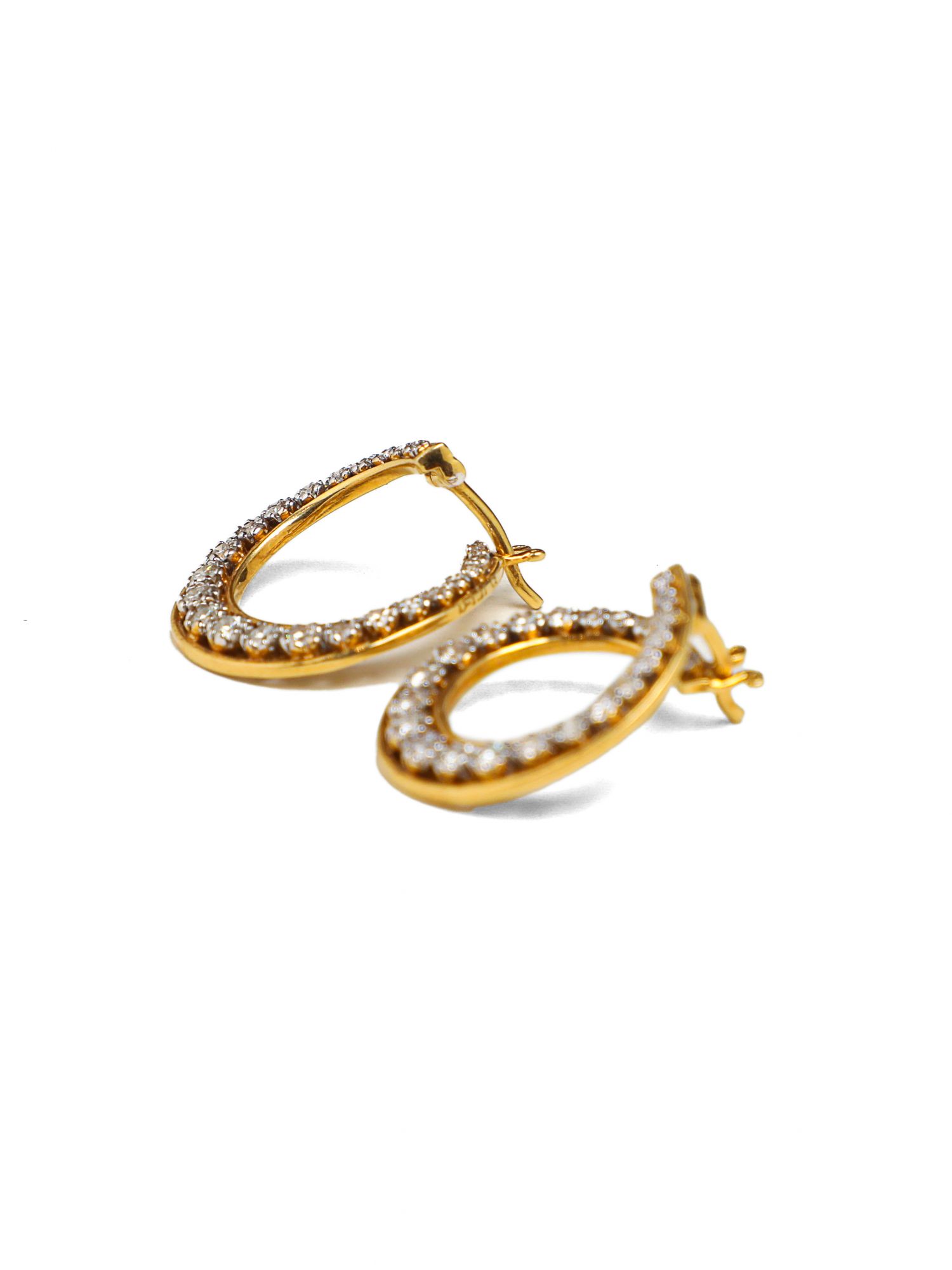 Diamond Twirl Earrings