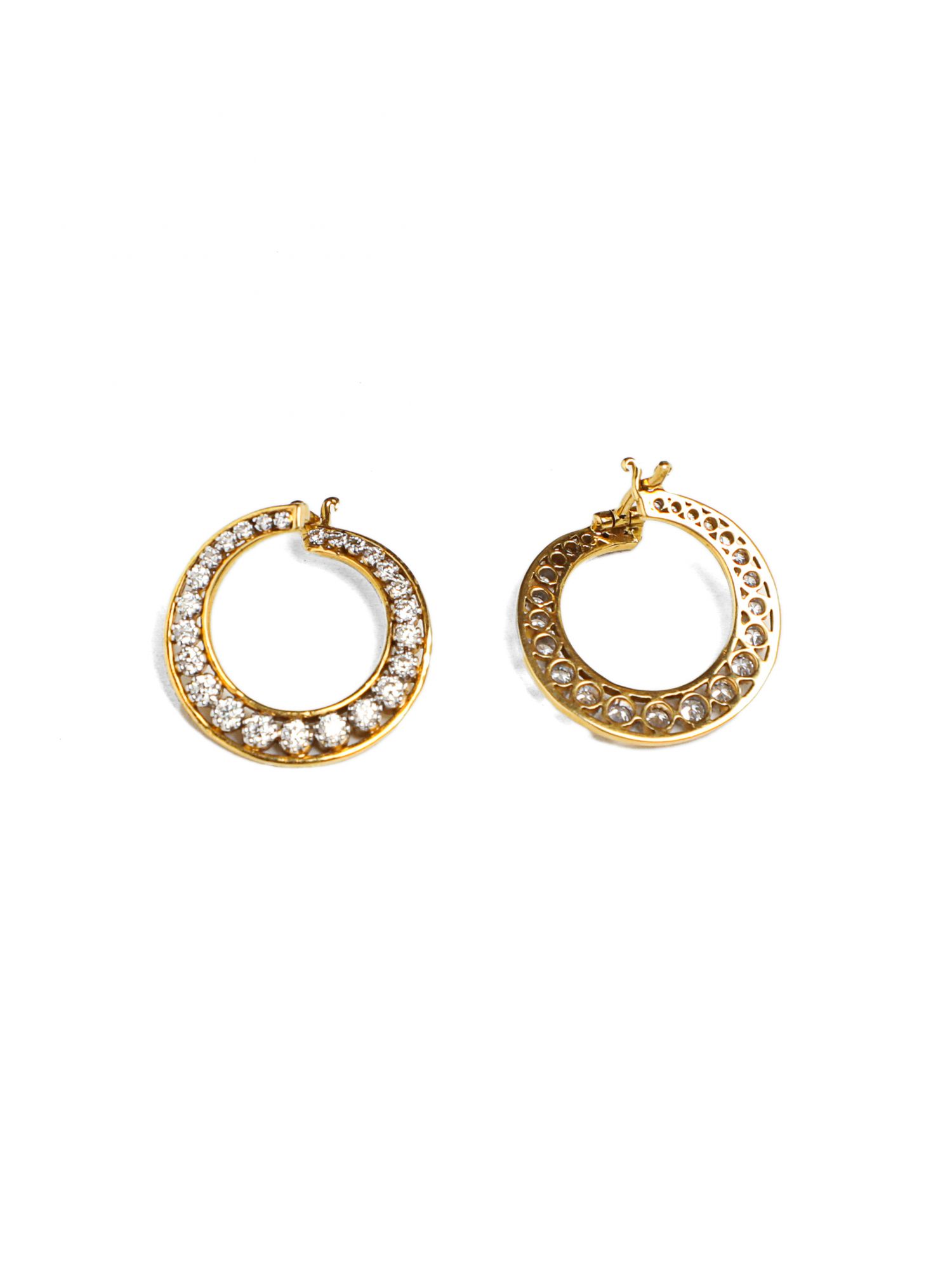Diamond Twirl Earrings