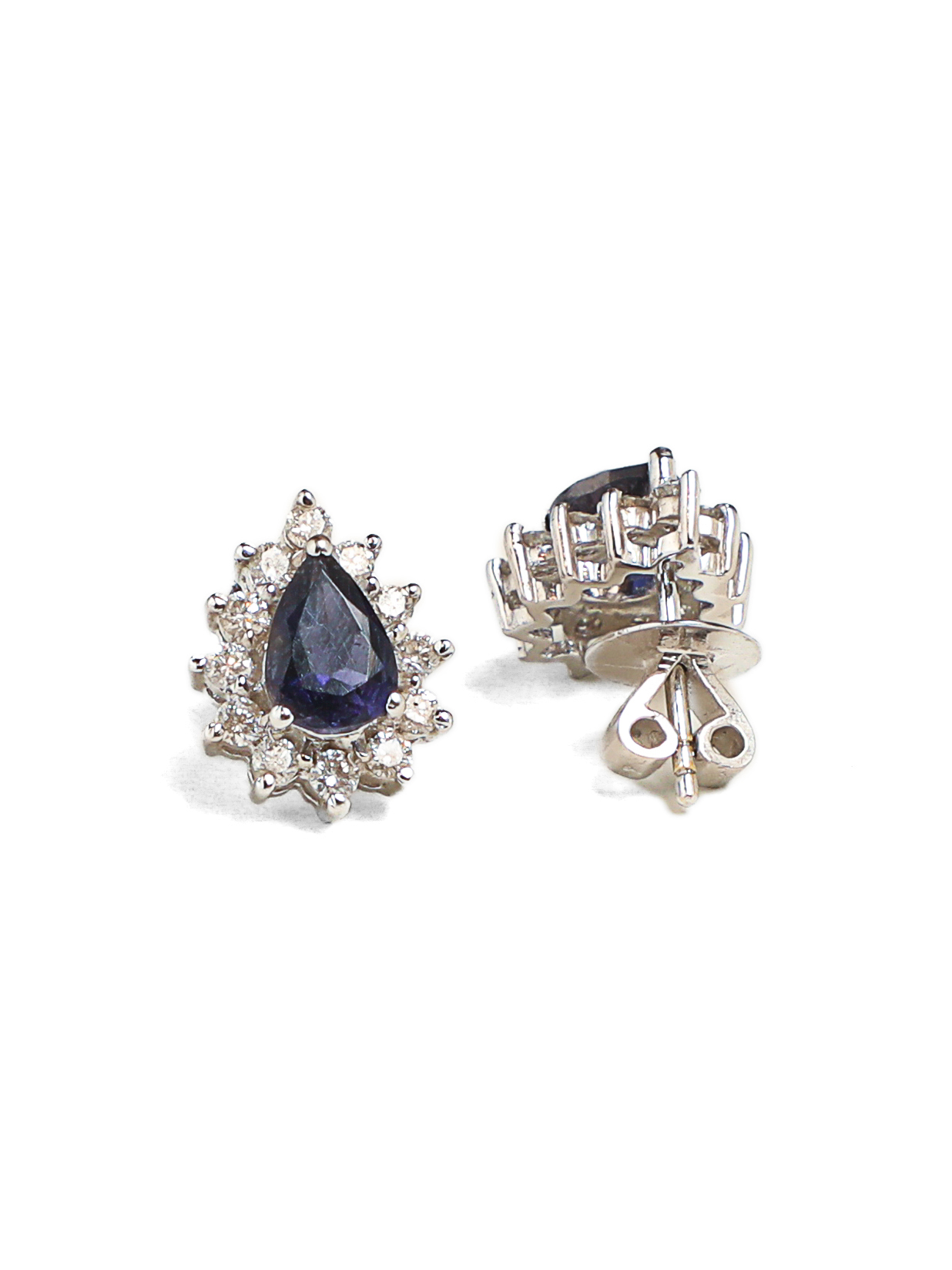 Dreamy Blue Diamond Earrings