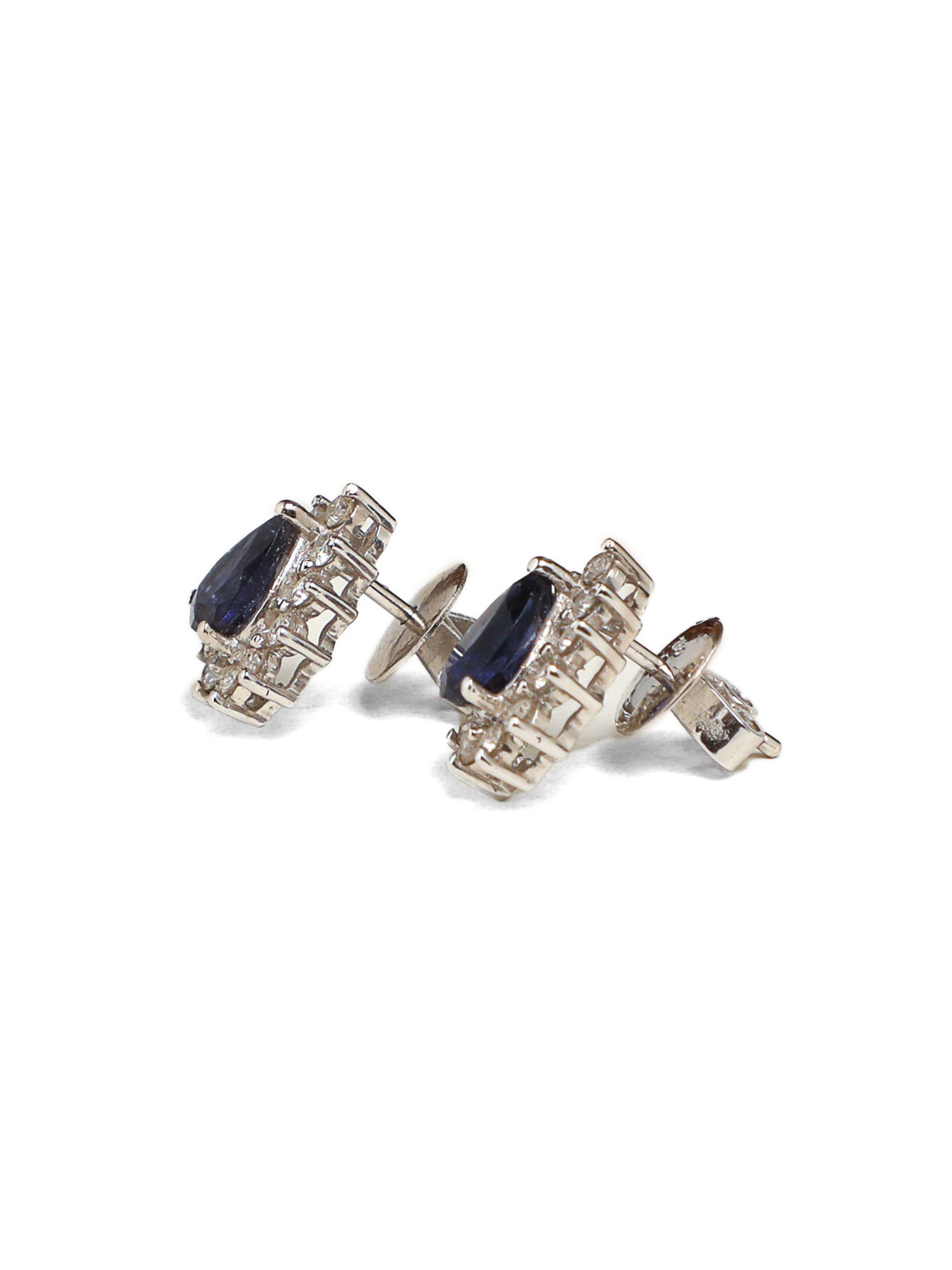 Dreamy Blue Diamond Earrings