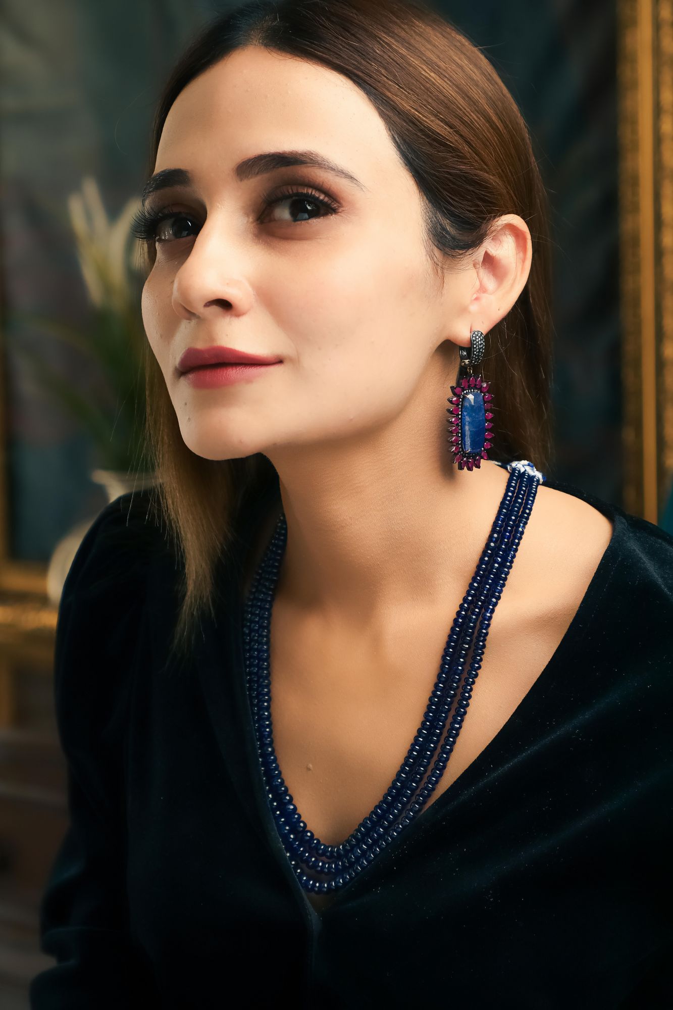 Victorian Tanzanite Earrings