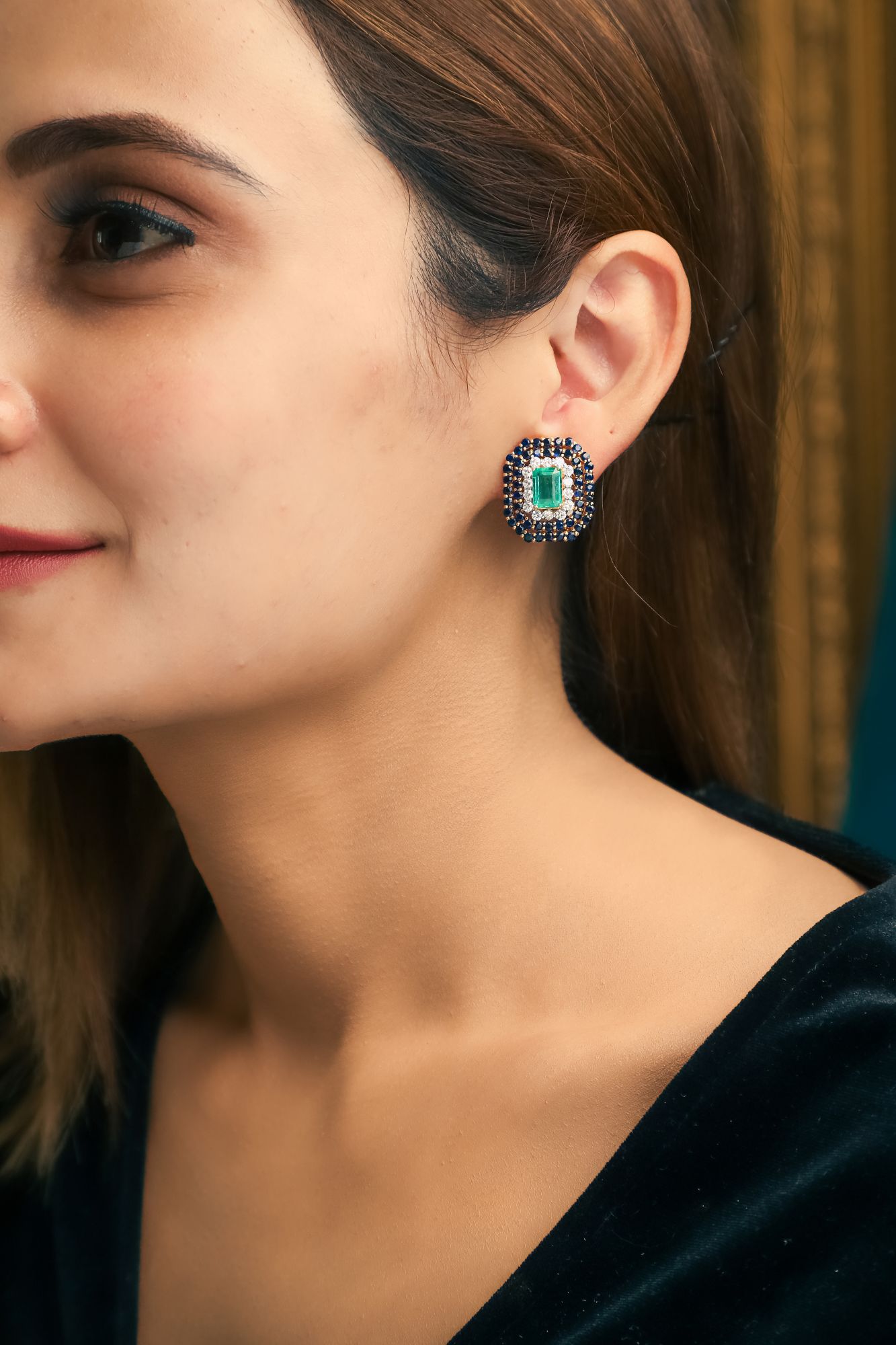 Ornate Diamond Earrings