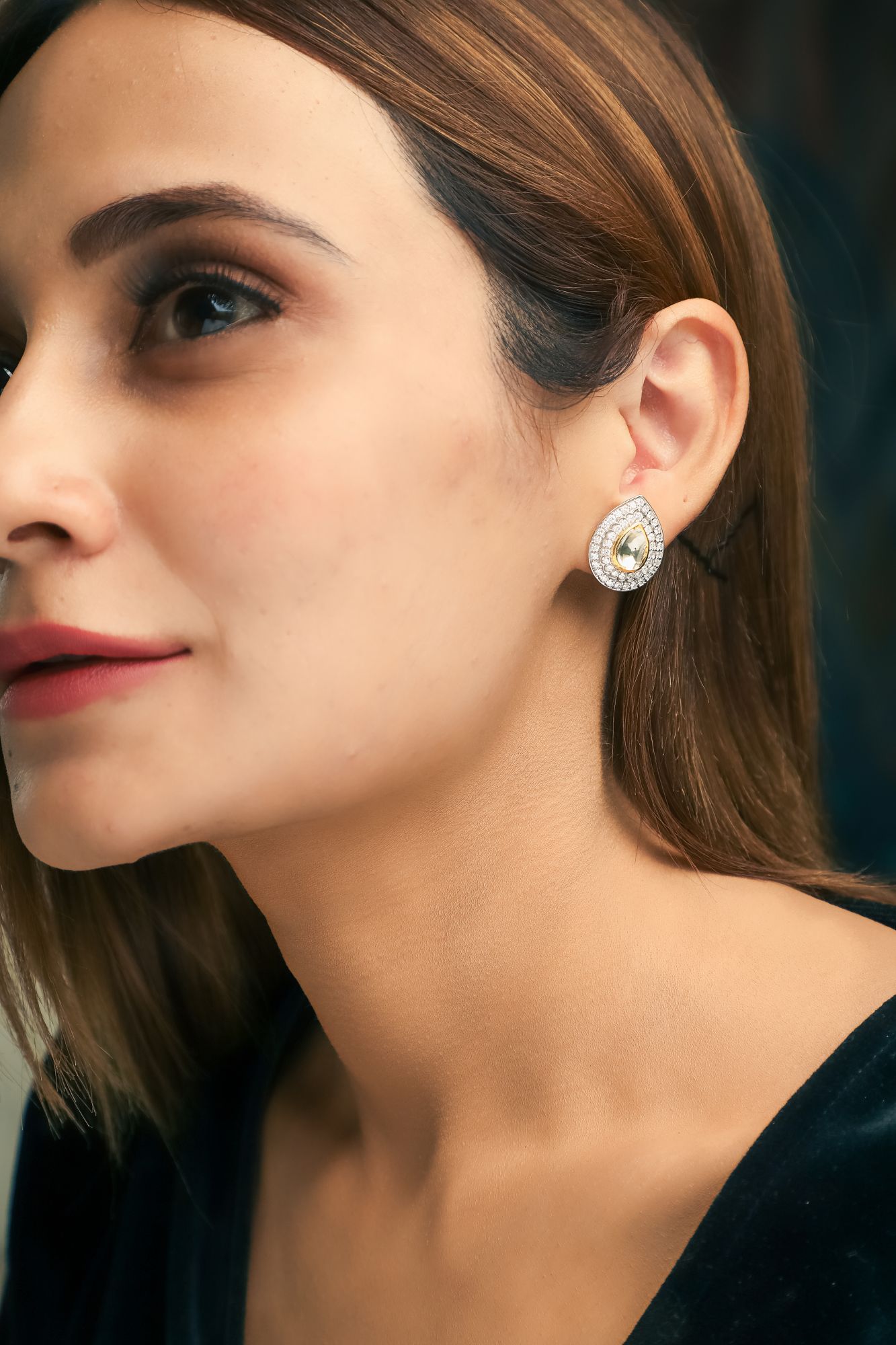 Sparkling Diamond Earrings